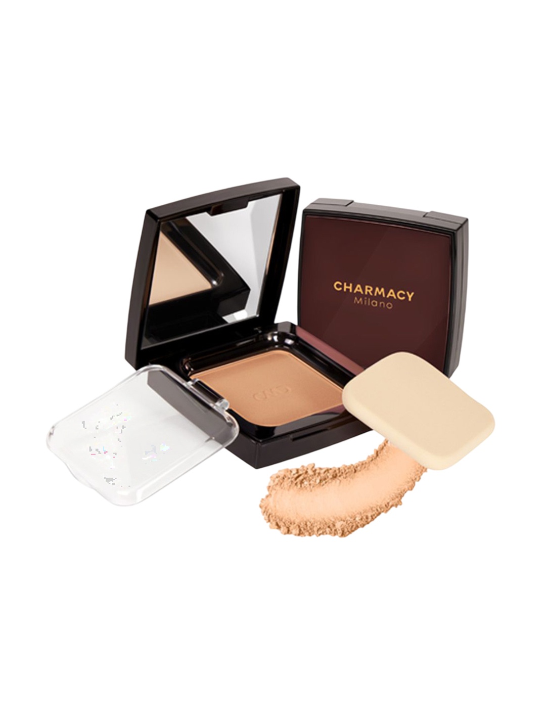 

Charmacy Milano HD Coverage Compact Enriched With Cacao Seed Butter - 8 g - Shade 06, Brown