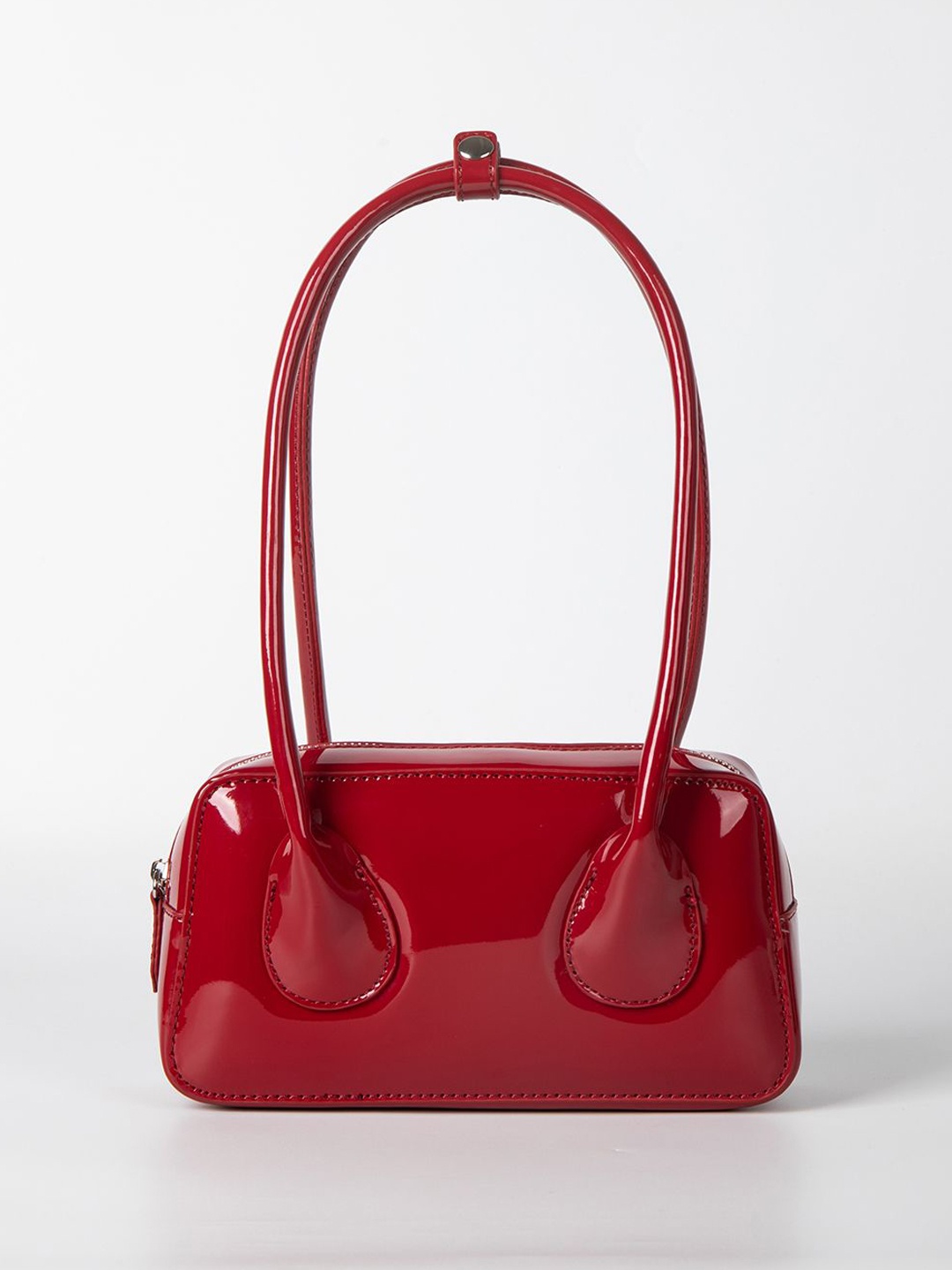 

RAVE PU Bowling Shoulder Bag, Red