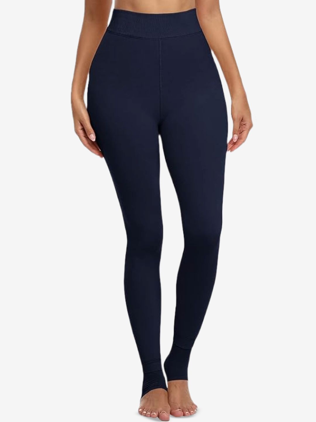 

Lebami Women Mid-Rise Thermal Bottom, Navy blue