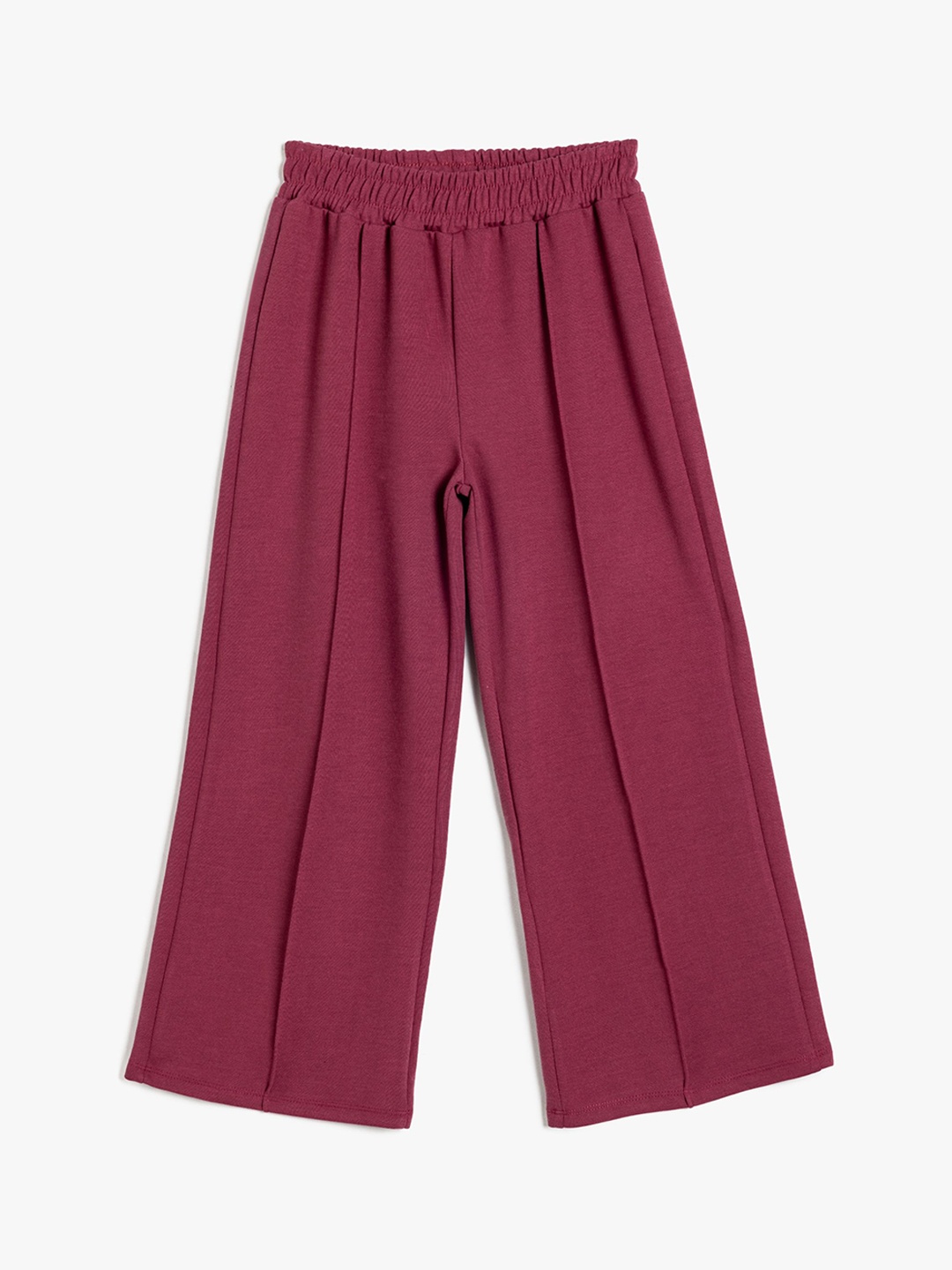 

Koton Boys Pleated Pure Cotton Culottes Trousers, Purple