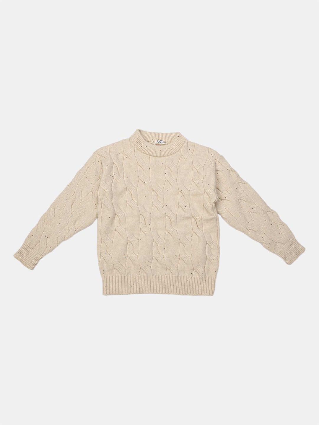 

Albion By CnM Girls Round Neck Long Sleeves Sweatshirt, Cream