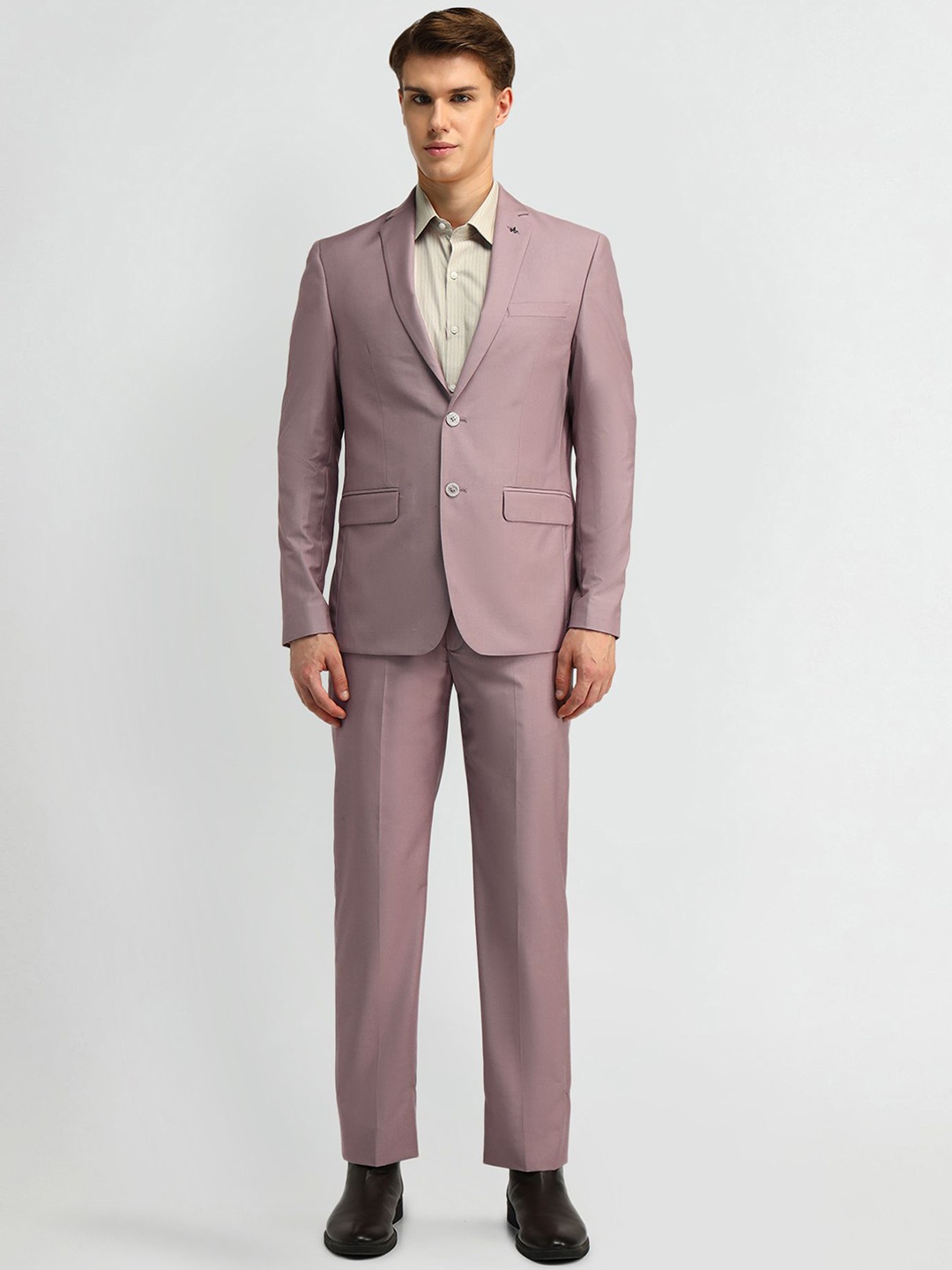 

Arrow Men Single-Breasted Long Sleecve Suit, Pink
