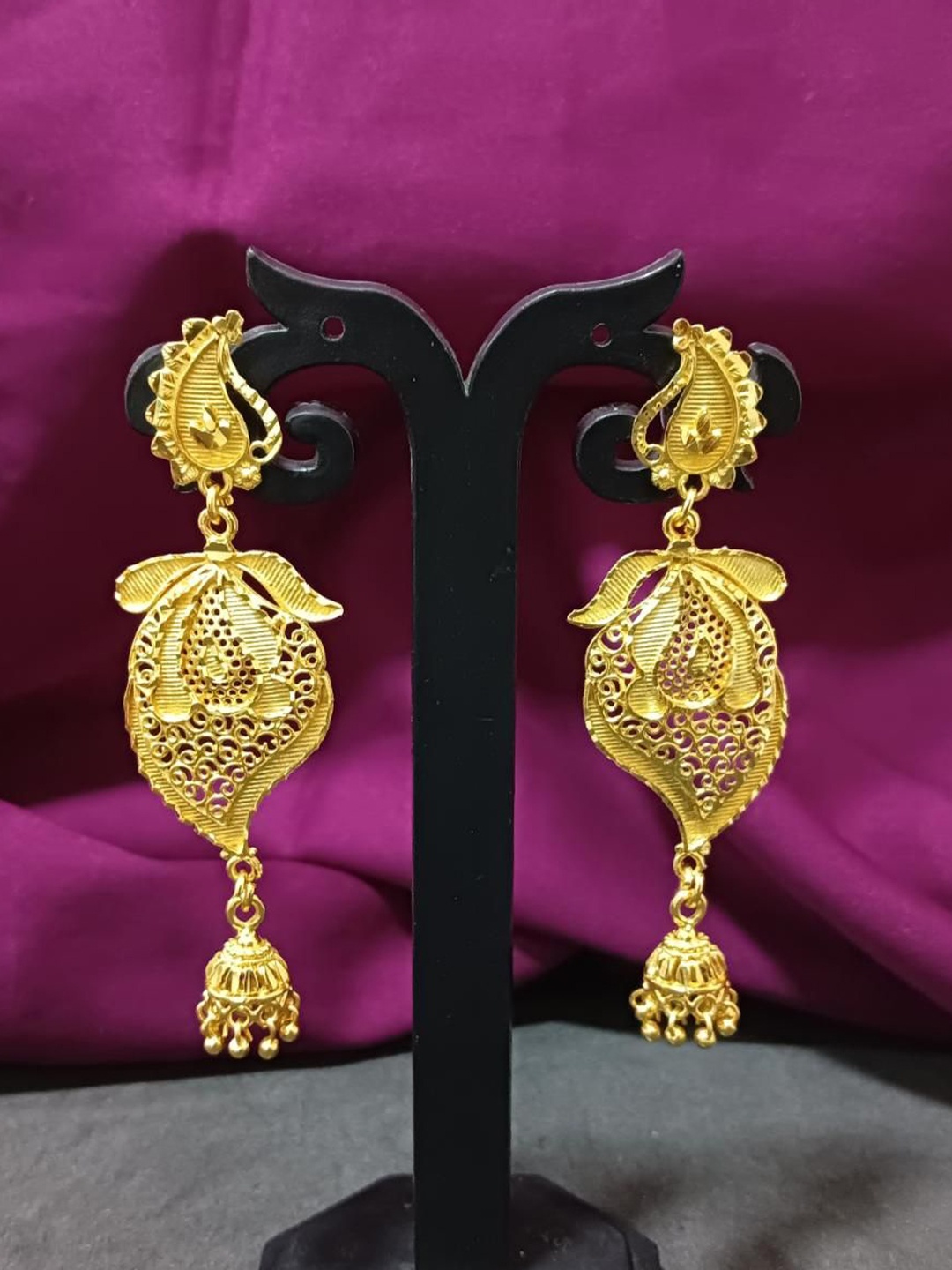 

Efulgenz Gold-Plated Contemporary Jhumkas