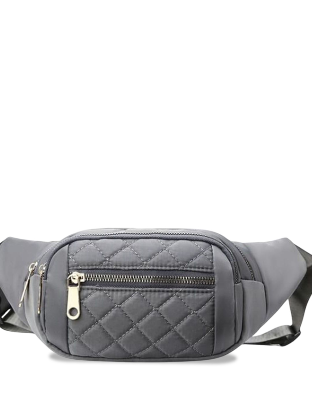 

StyleCast Checked Structured Fanny Pack with Quilted, Grey