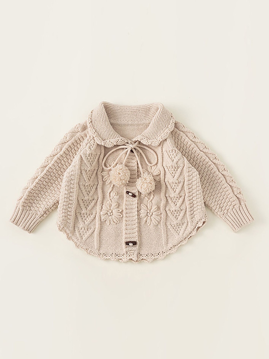 

LULU & SKY Girls Pullover Long Sleeves Sweatshirts, Beige