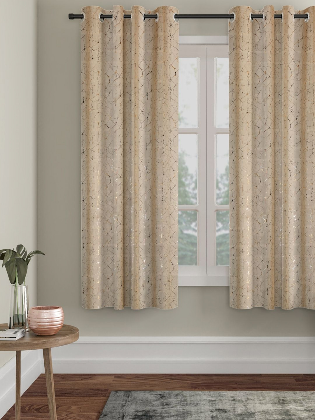 

SOKNACK Beige & Yellow Black Out Window