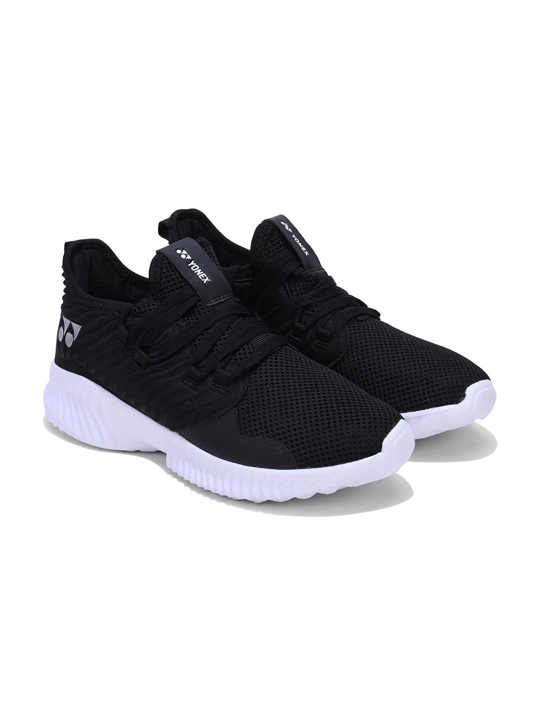 

YONEX TRU Smart 5011 Basel Non-Marking Lace-Ups Running Shoes, Black