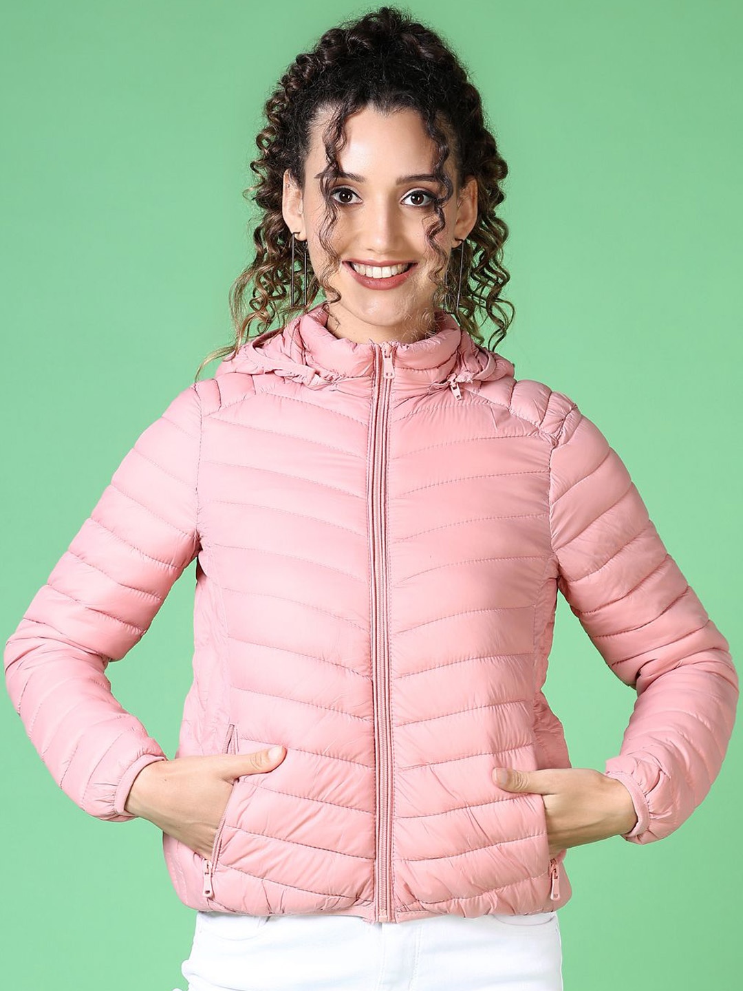 

V-Mart Women Puffer Jacket, Pink