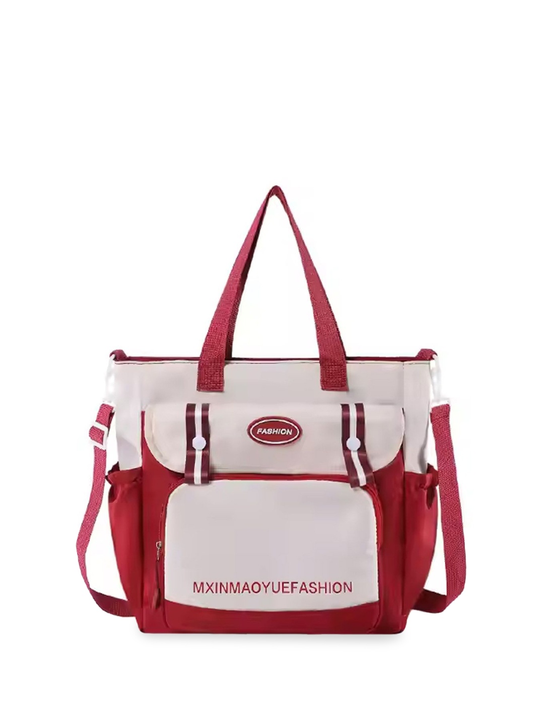 

StyleCast Red & White Structured Shoulder Bag