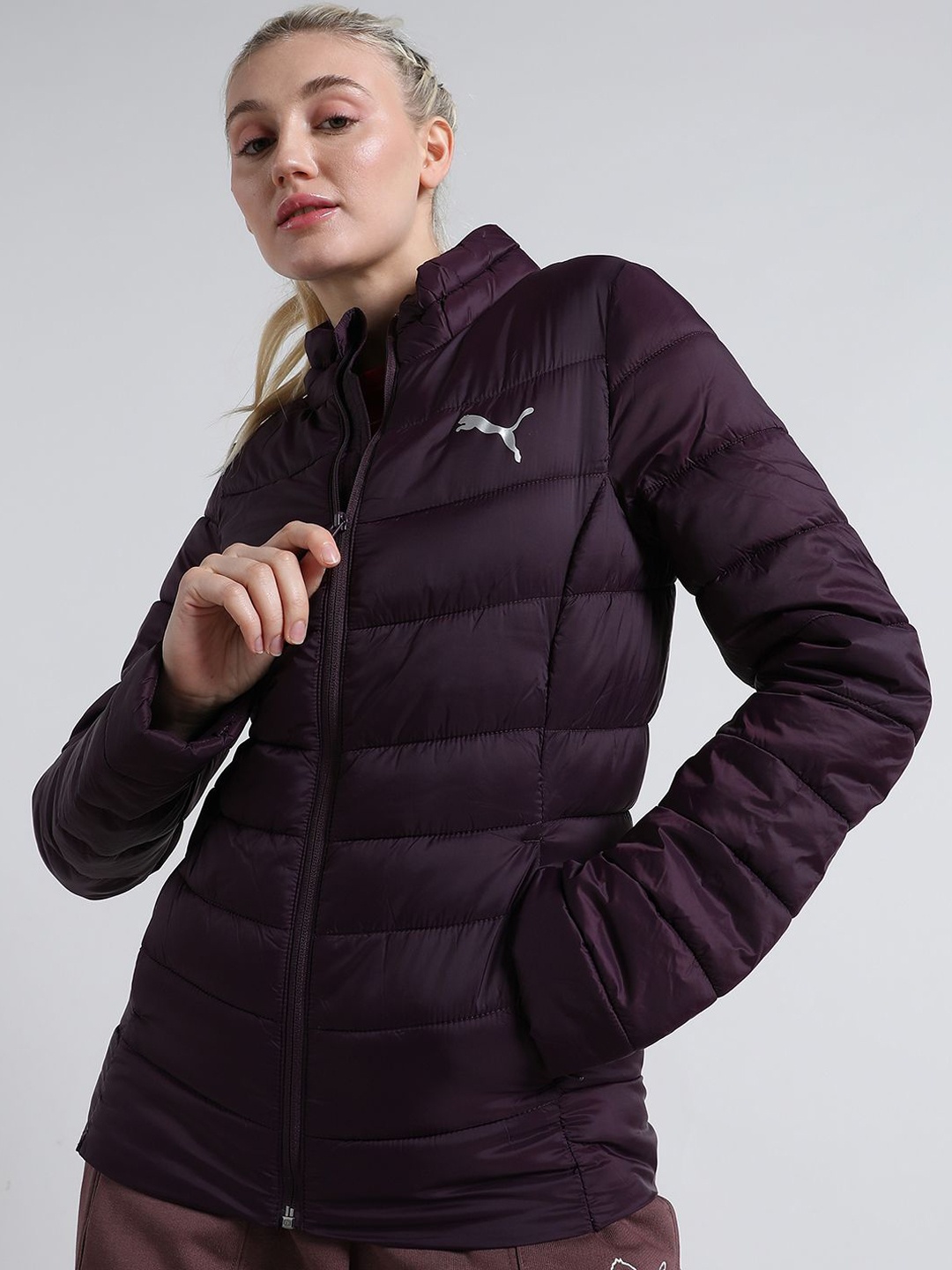 

Puma WS Women Slim Fit Padded Jacket, Purple