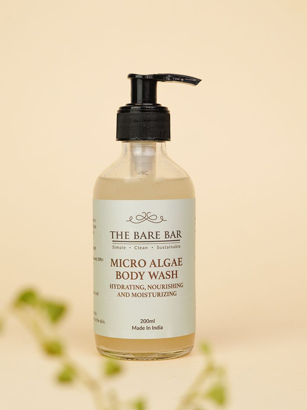 

The Bare Bar Micro Algae Body Wash - 200 ml, White