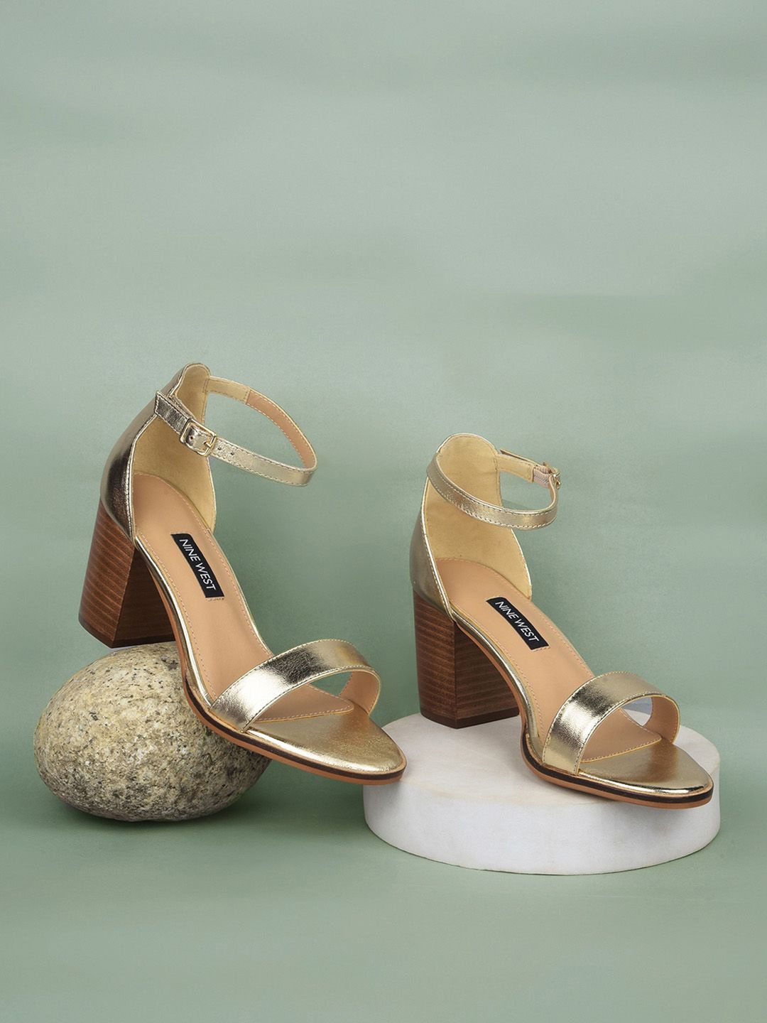 

Nine West Women Open Toe Block Heel Sandals, Yellow