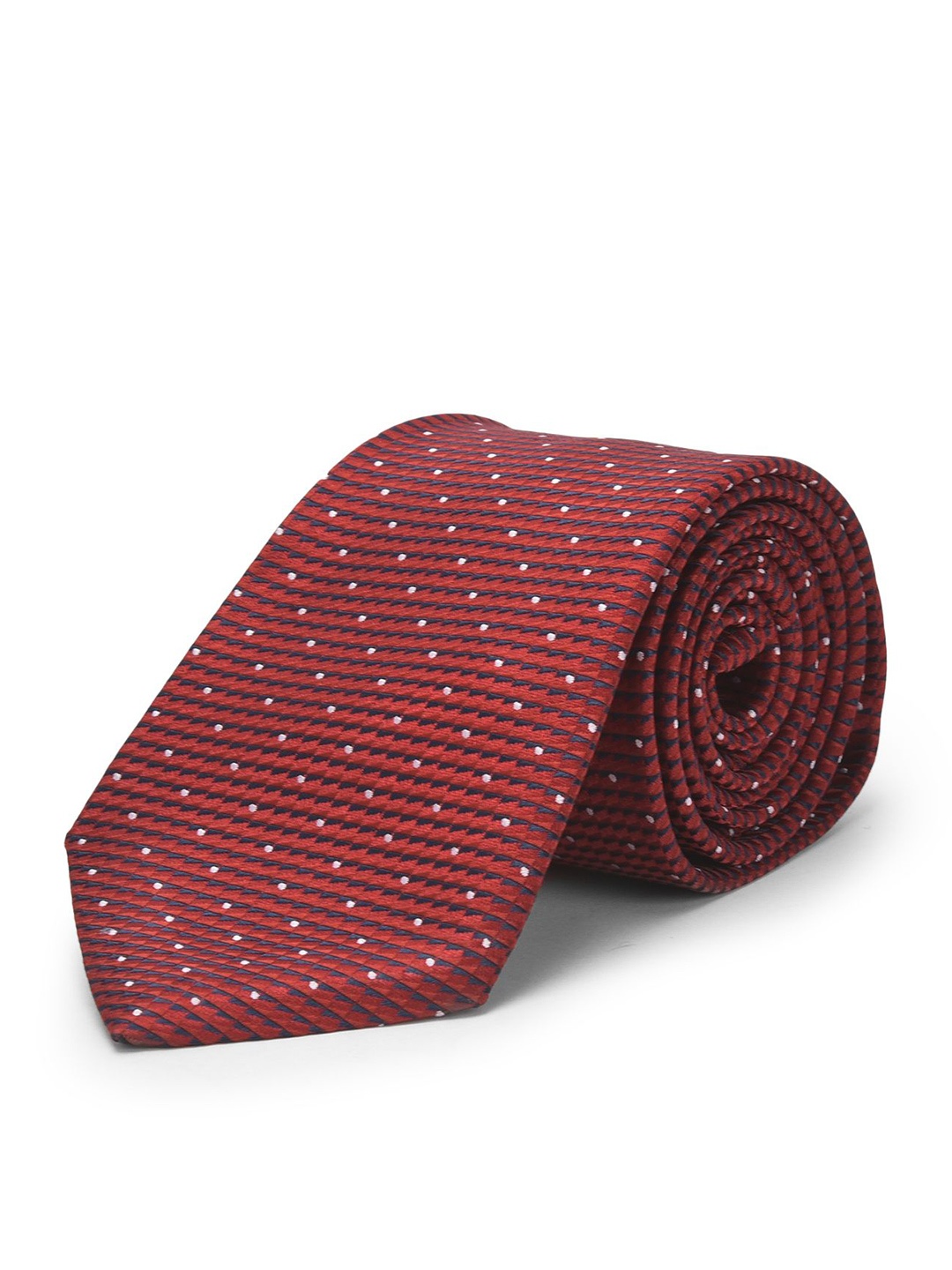 

Cazzano Men Striped Skinny Tie, Maroon