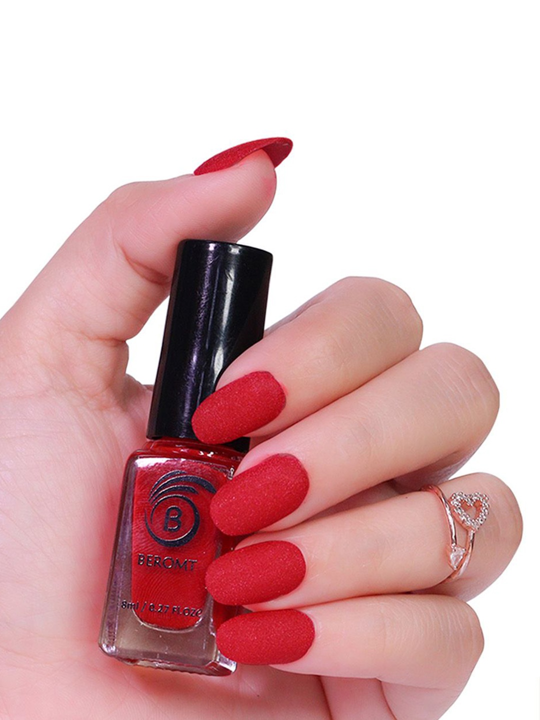 

BEROMT Matte Sugar Crush Long Lasting Nail Polish - 8 ml - BNP636 - Red
