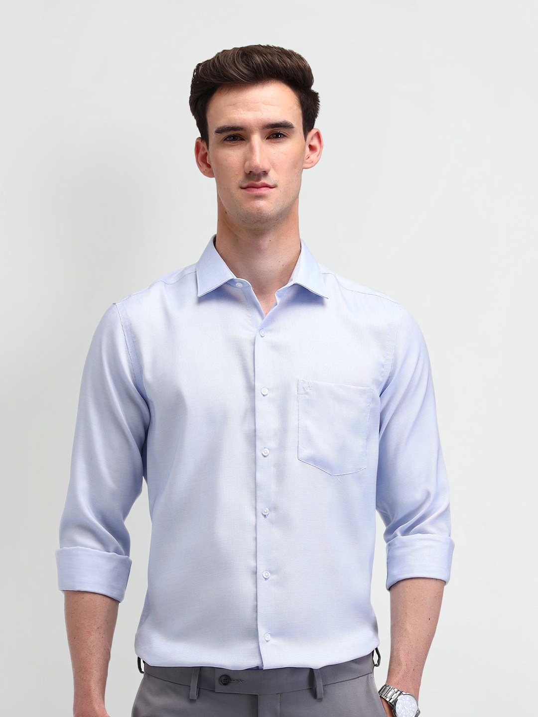 

Arrow Men Classic Opaque Formal Shirt, Blue