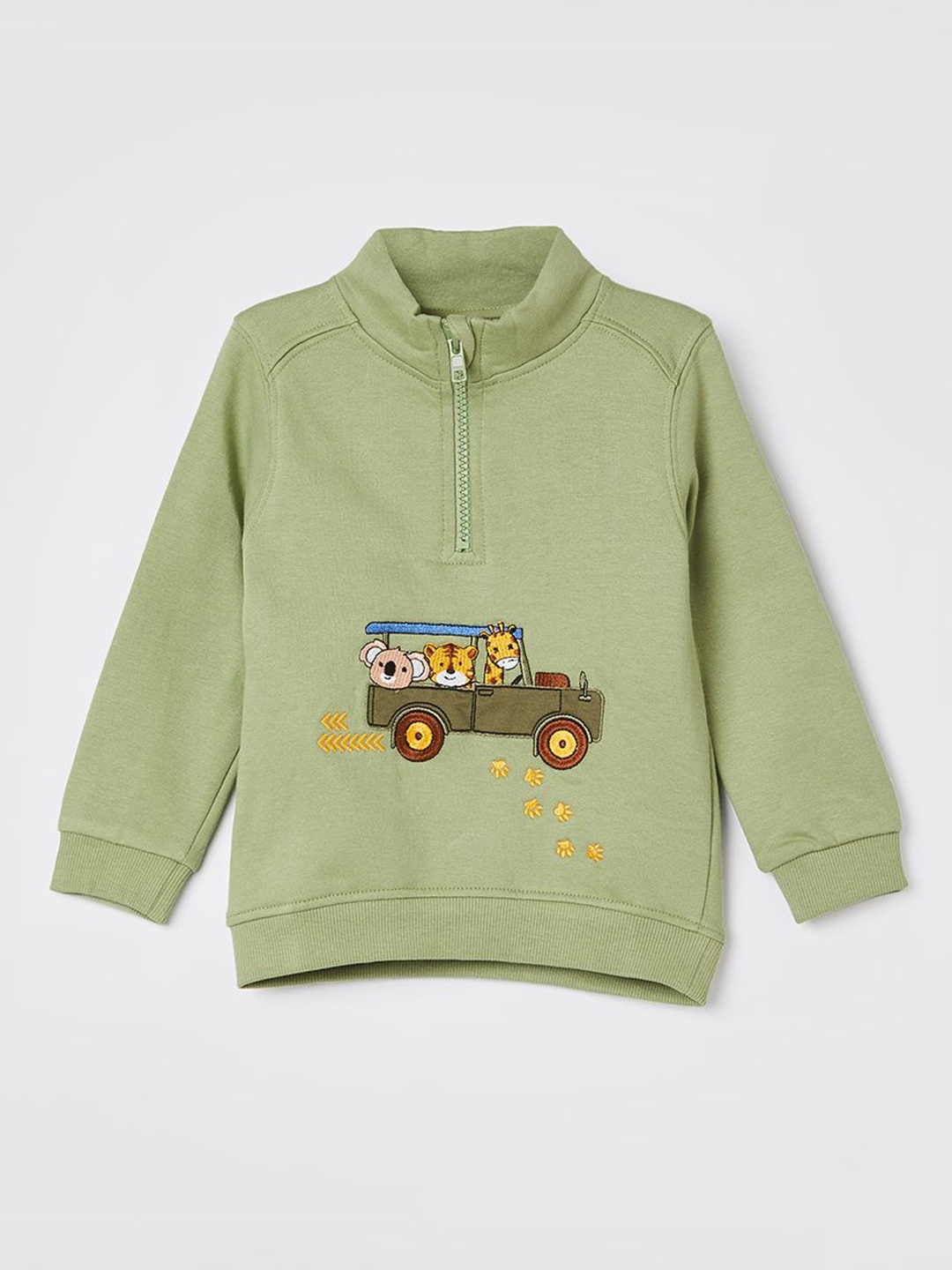 

Juniors by Lifestyle Boys Printed Long Sleeves Sweatshirt, Olive