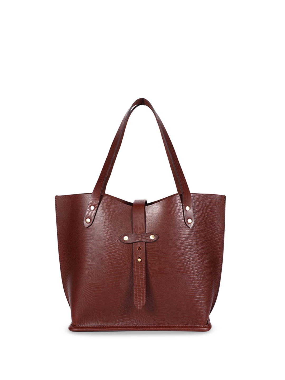 

Celtic Animal Leather Shopper Tote Bag, Brown