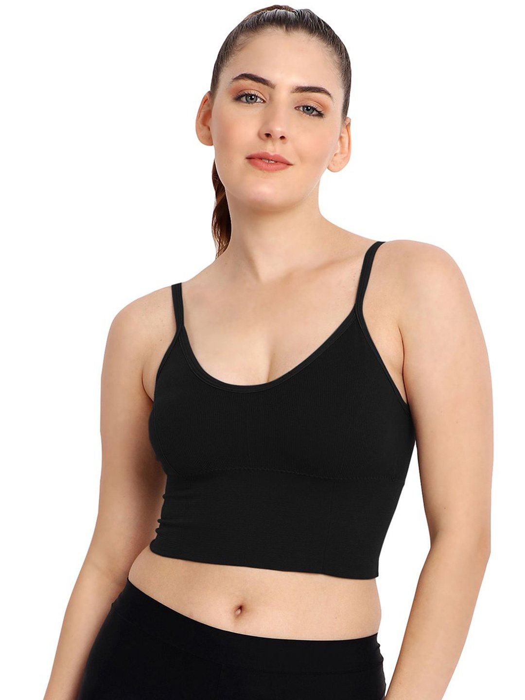 

FiveFlag Women Full Coverage Lightly Padded and Non-Wired Bra, Black