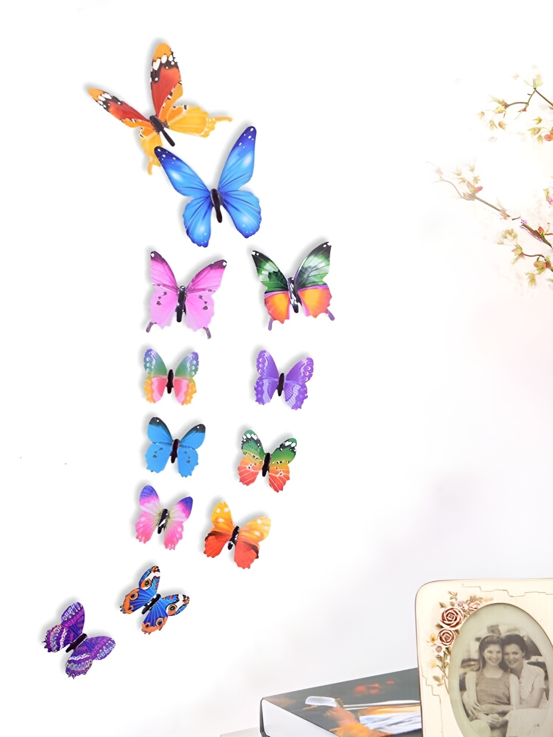 

Asian Royal Blue & Pink 12 Pcs 3D Butterfly Wall Stickers