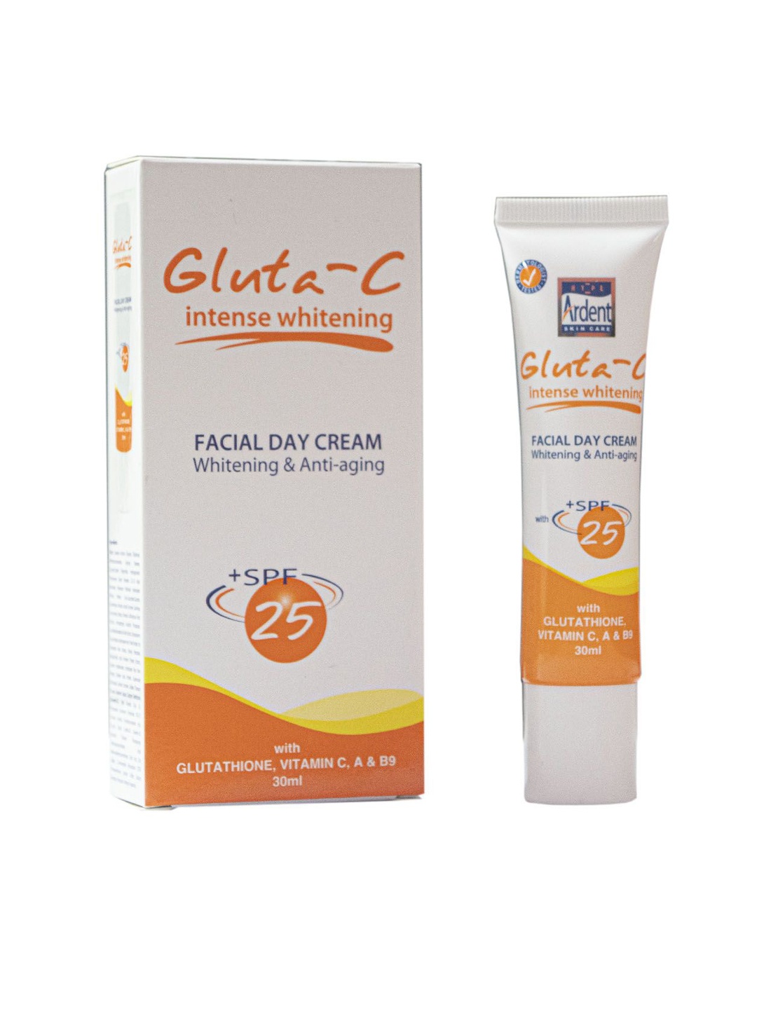 

GLUTA-C Intense Whitening Facial Day Cream SPF 25 With Glutathione & Vitamin C - 30 ml, White