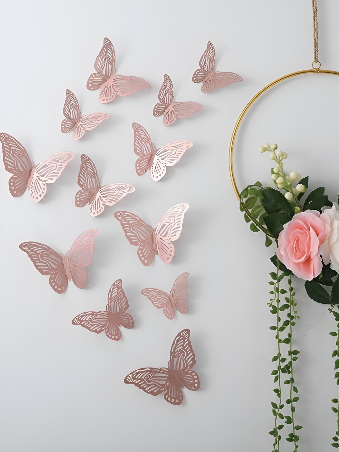 

Asian royal Pink Butterfly Printed Waterproof Decals and stickers