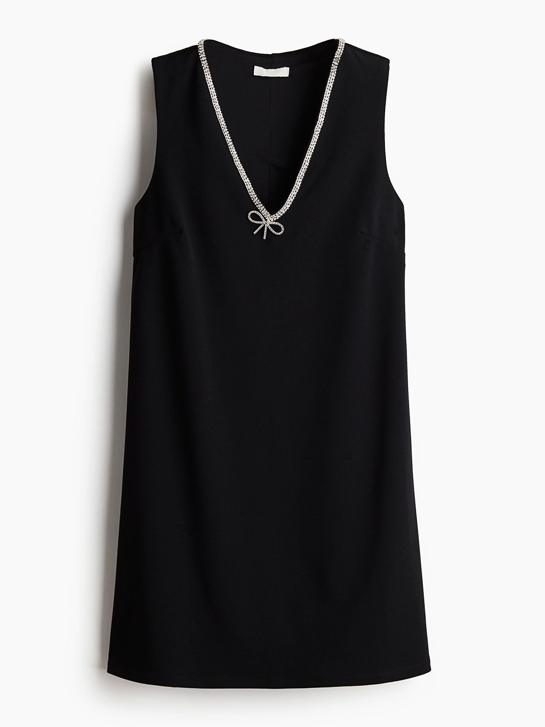 

H&M Women Rhinestone-Decorated Dress, Black