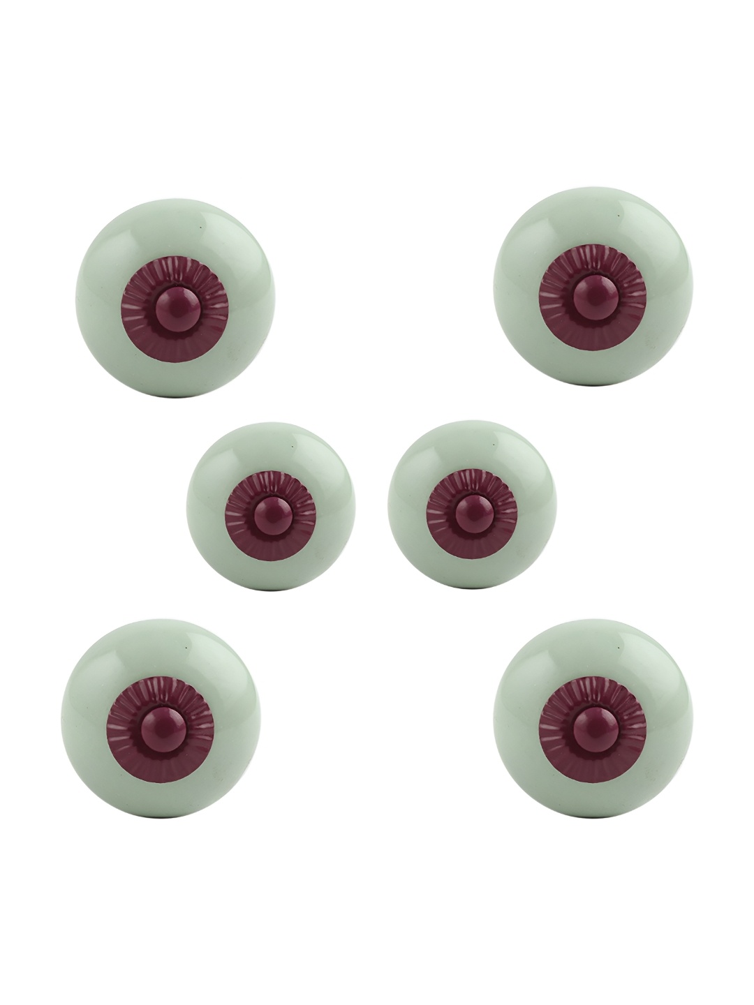 

Indianshelf Grey & Brown 6 Pieces Ceramic Knobs