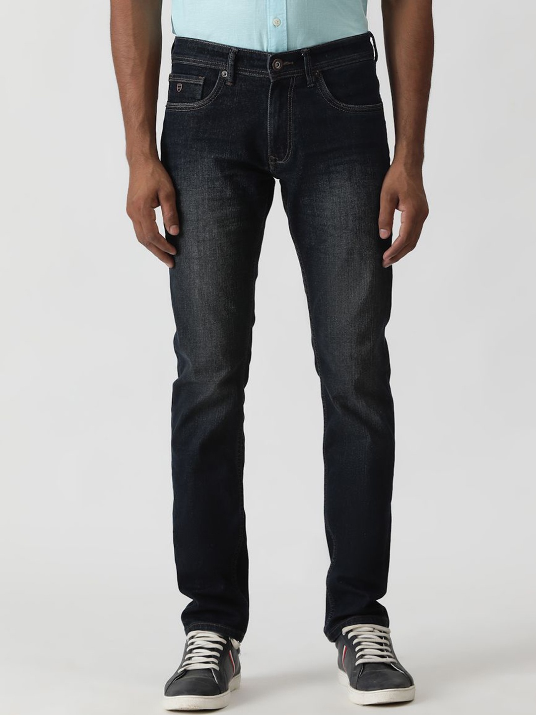 

Greenfibre Men Slim Fit Heavy Fade Jeans, Blue