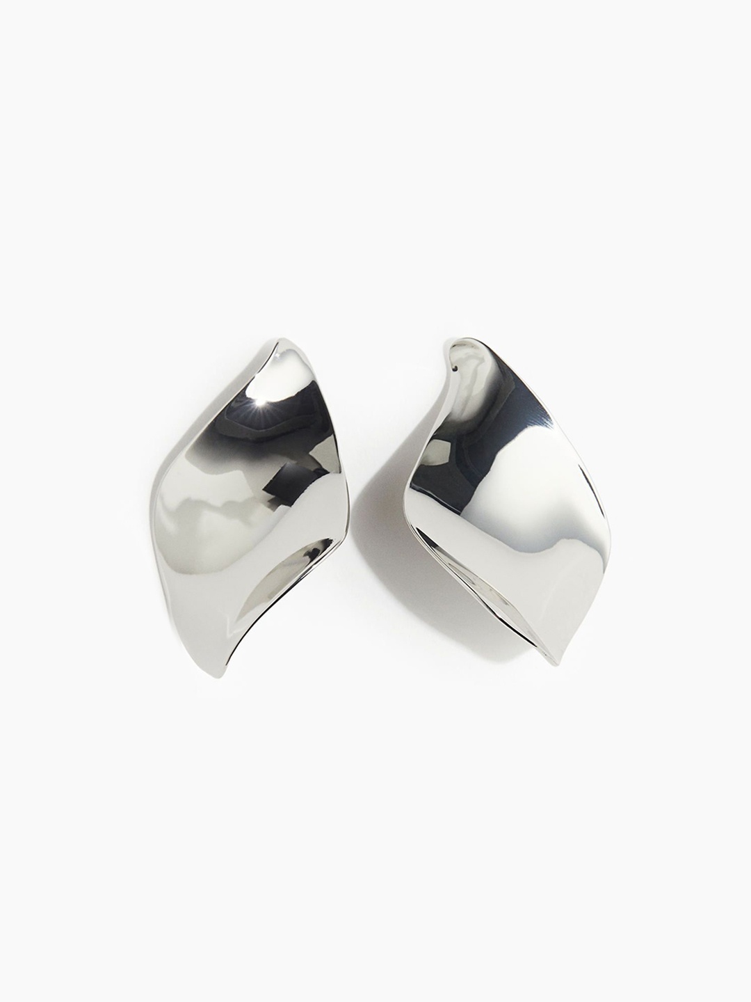 

H&M Asymmetric Earrings, Silver