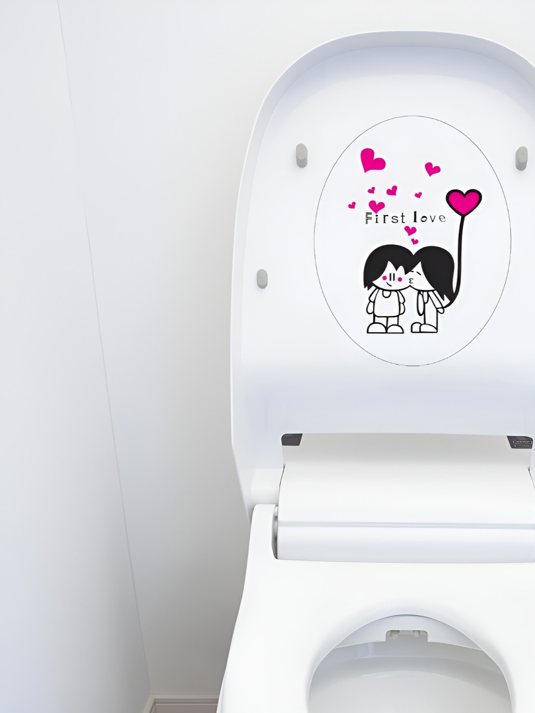 

Asian royal Black & Pink Printed Waterproof Wall Stickers