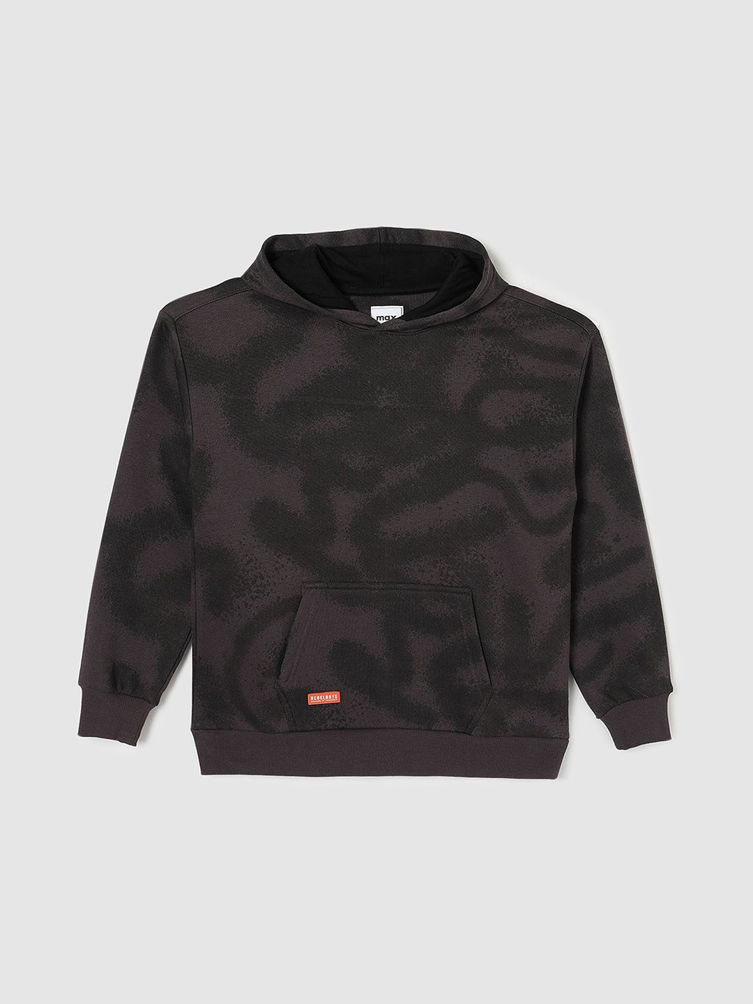 

max Boys Printed Sweatshirt, Grey