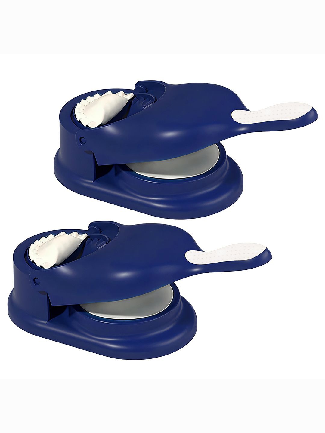 

Kuber Industries Blue 2 Pieces Momo & Gujiya Dumbling Pressing Maching