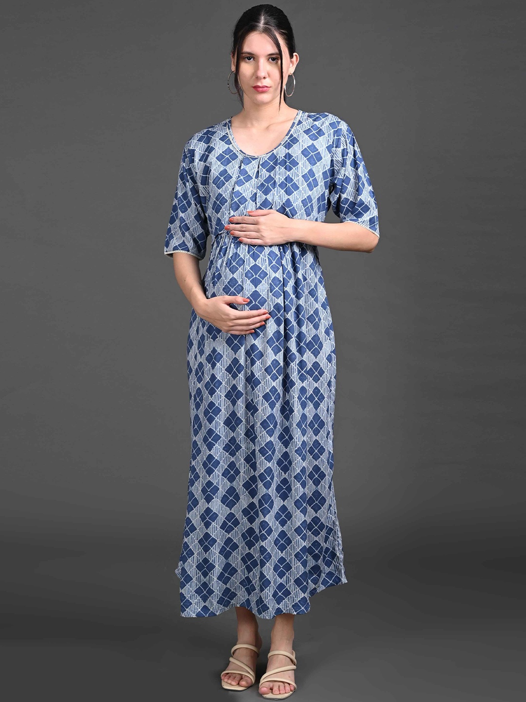 

GOLDSTROMS Print Maxi Dress, Blue