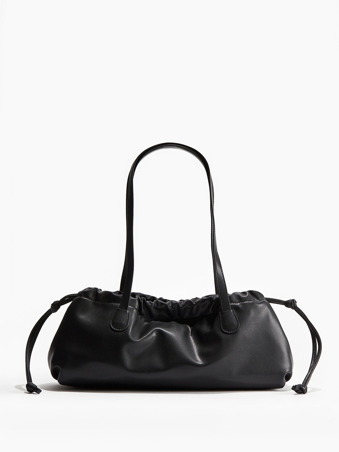 

H&M Drawstring-Detail Shoulder Bag, Black
