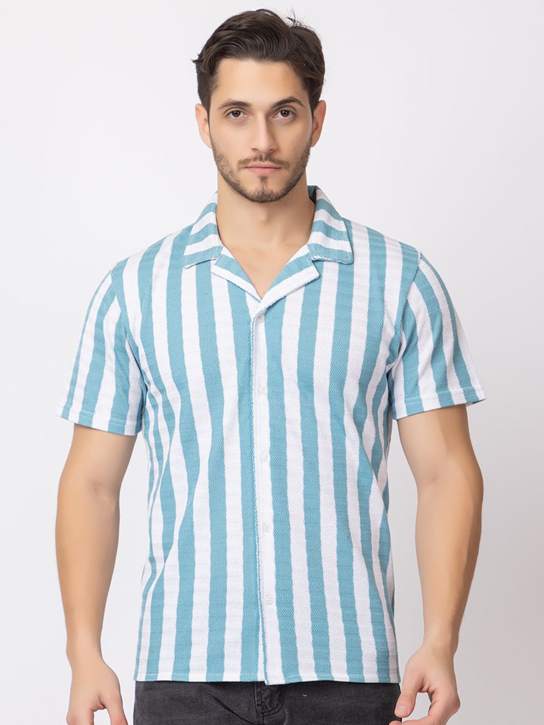 

ARIIX Men Opaque Colourblocked Casual Shirt, Blue
