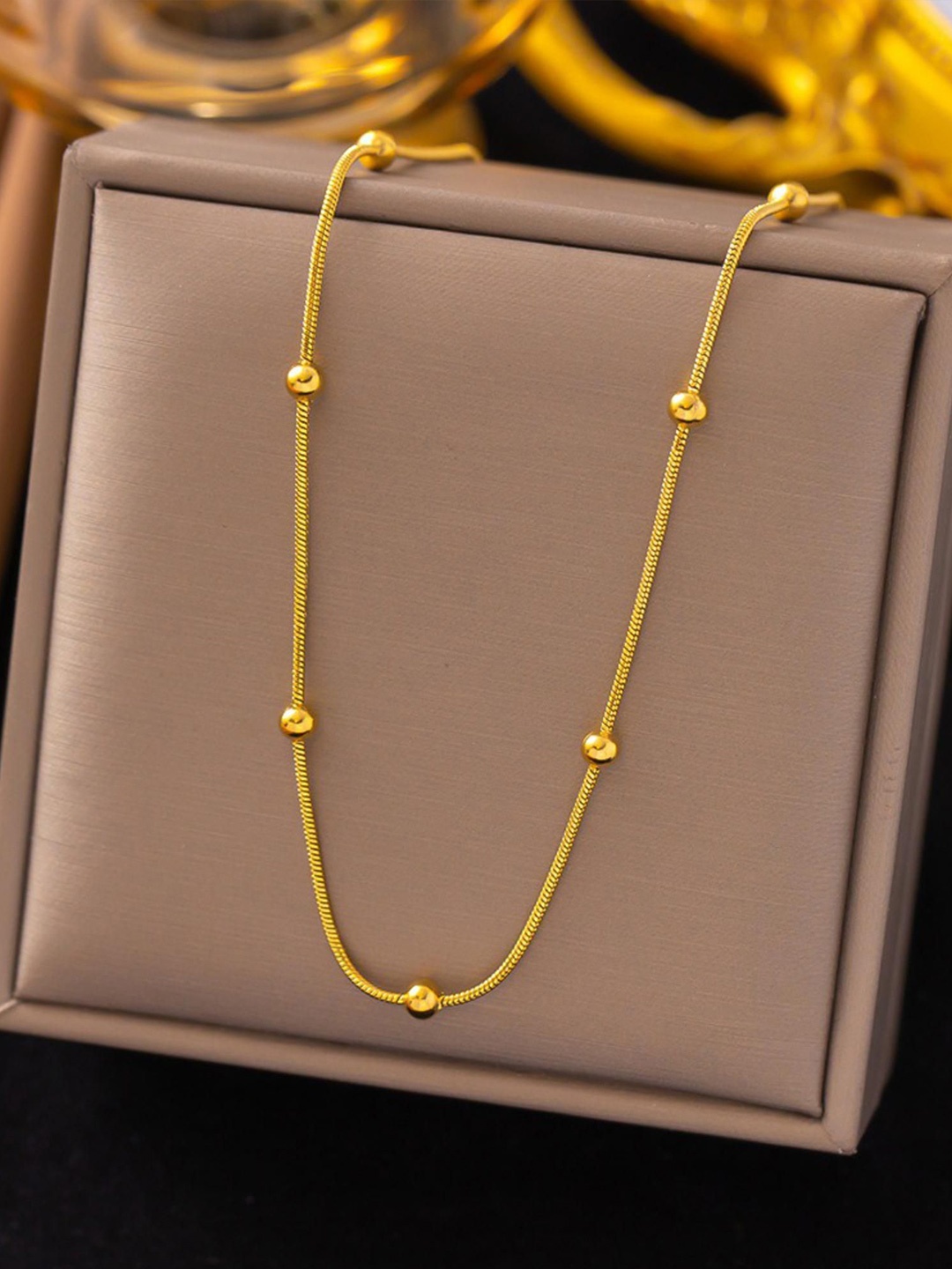 

MYKI Gold-Plated Likely Stainless Steel Minimal Chain