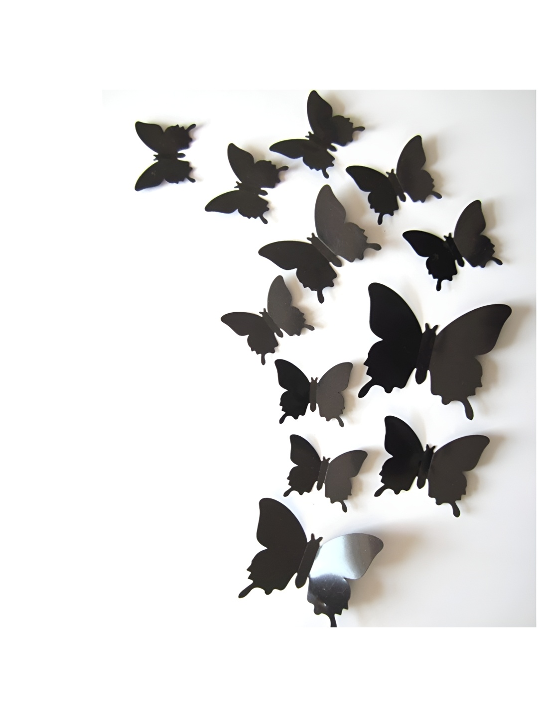 

Asian royal Black 12 Pieces Printed Water Proof Wall Sticker