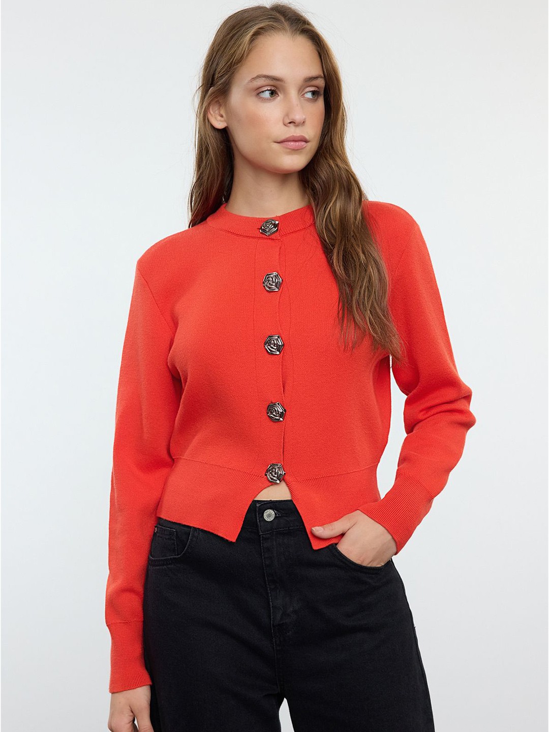 

Trendyol Women Cardigan, Red