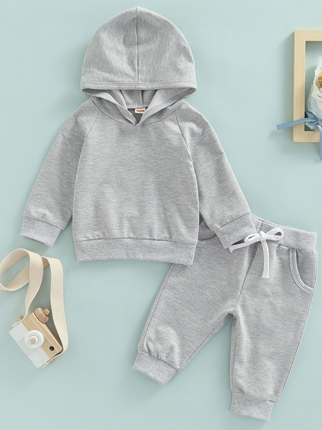 

LULU & SKY Boys Sweatshirt Set, Grey