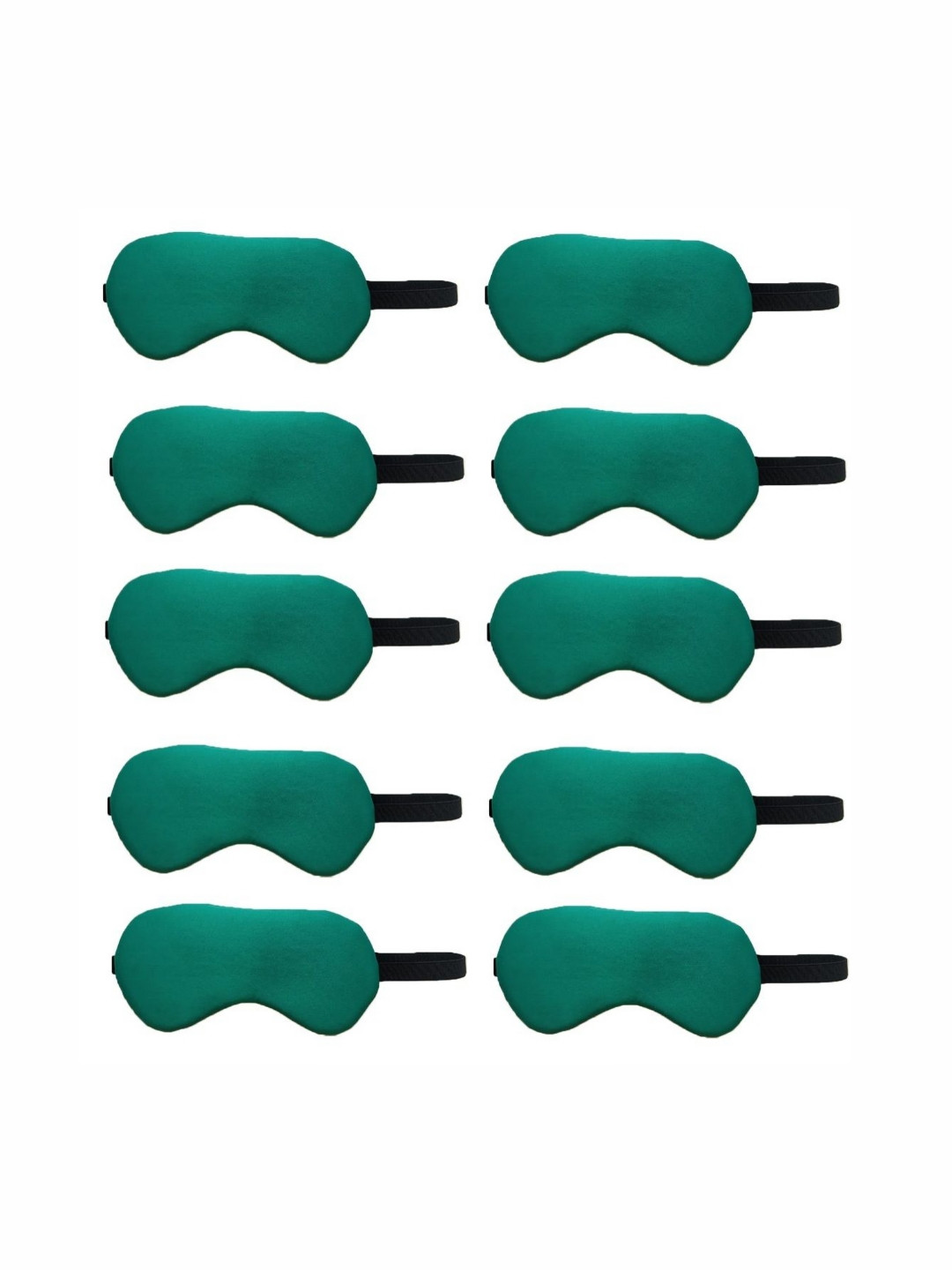 

Lushomes Set of 10 Eyemask Travel Accessory, Green
