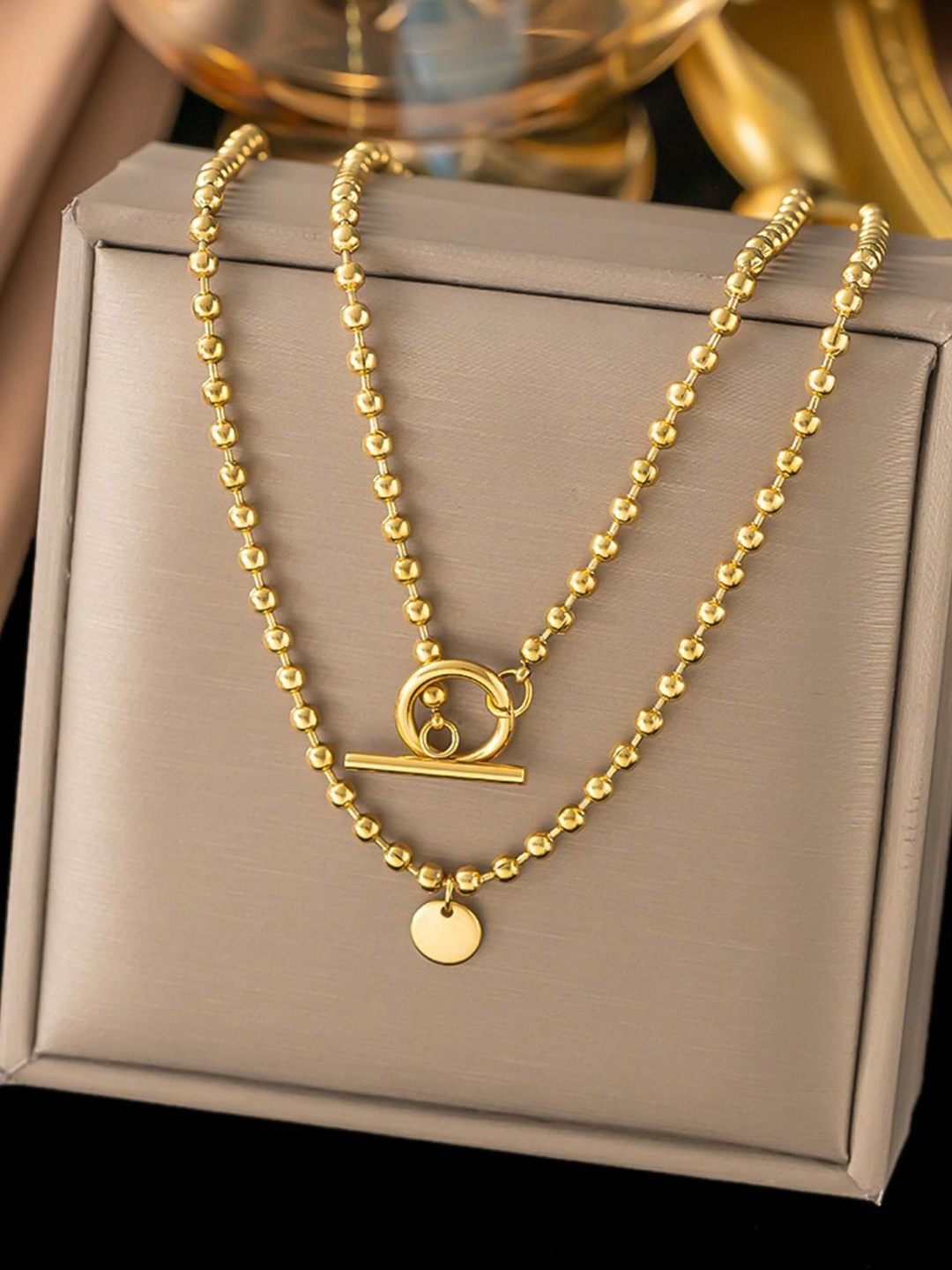 

MYKI Gold-Plated Junoesque Stainless Steel Minimal Chain