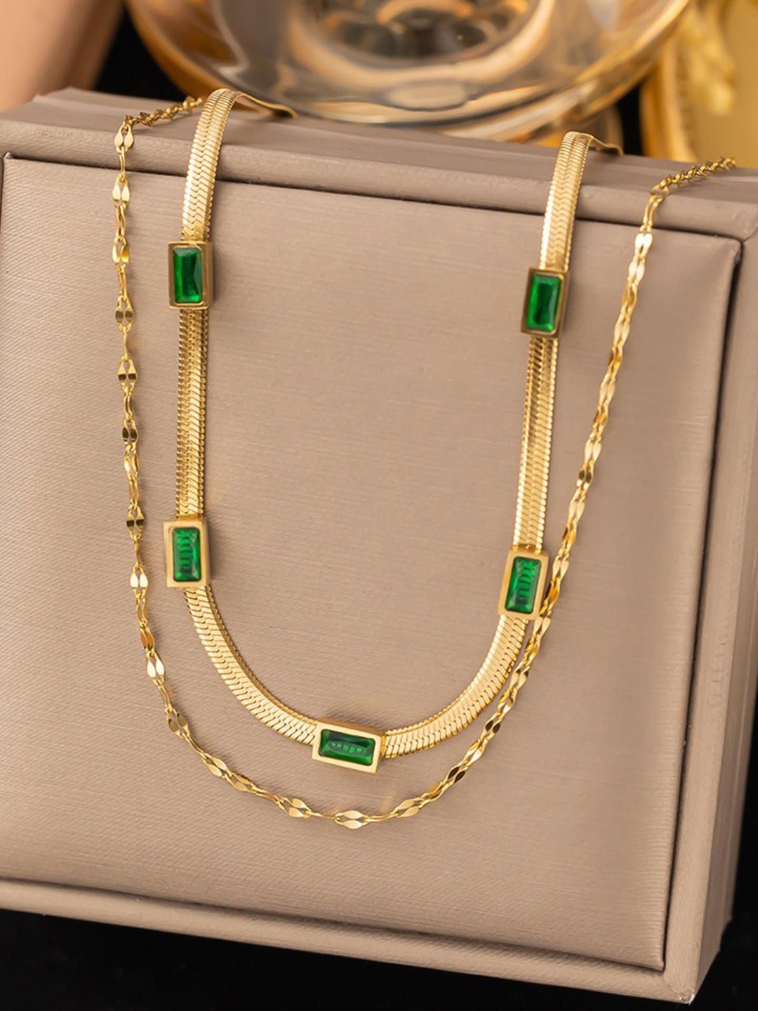

MYKI Gold-Plated Layered Stainless Steel Chain