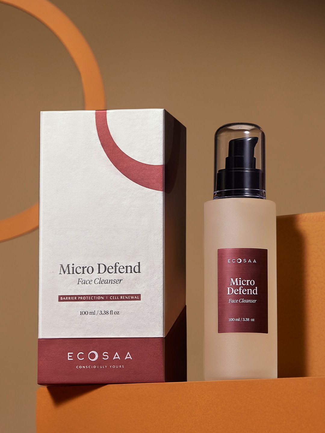 

ECOSAA Micro Defend Face Cleanser - 100 ml, Transparent