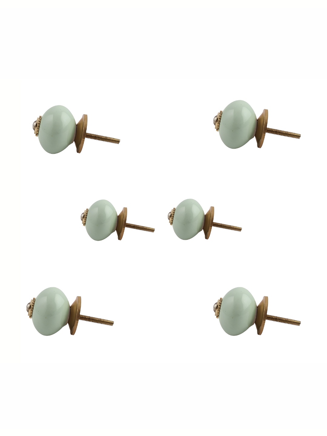 

Indianshelf 6-Pcs Grey Ceramic Knobs