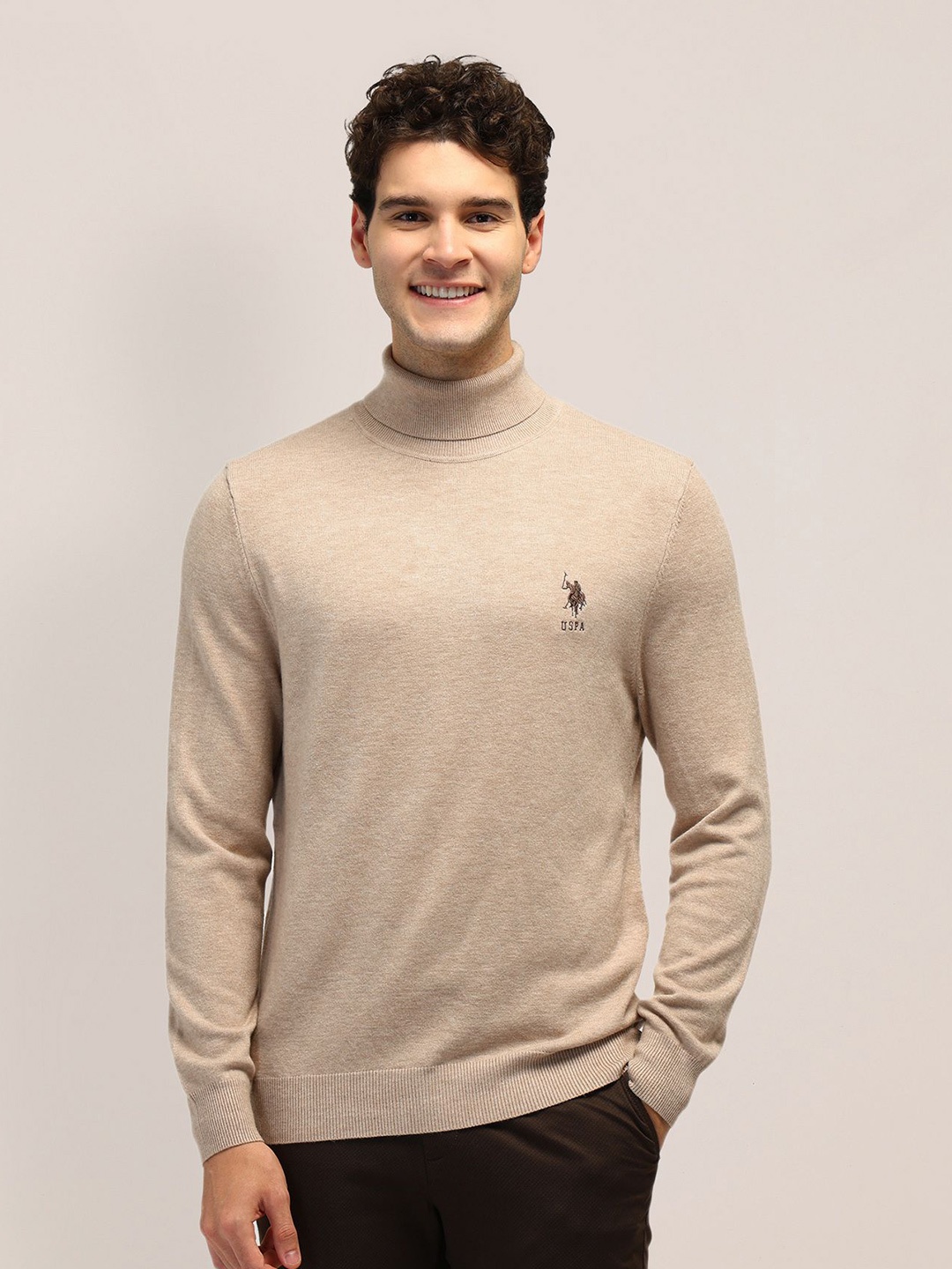 

U.S. Polo Assn. Men Pullover, Beige