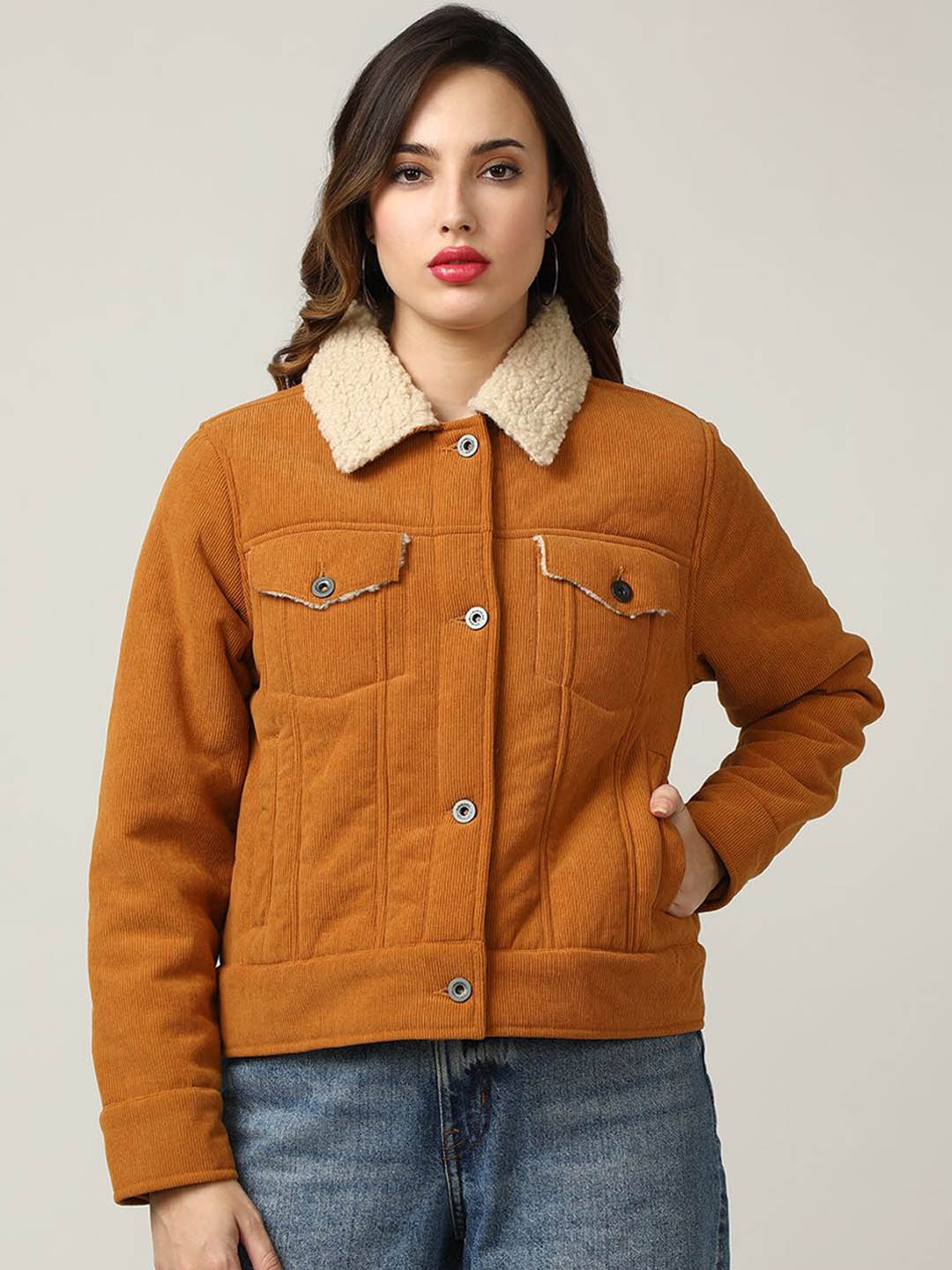 

Fort Collins Women Corduroy Tailored Jacket, Mustard