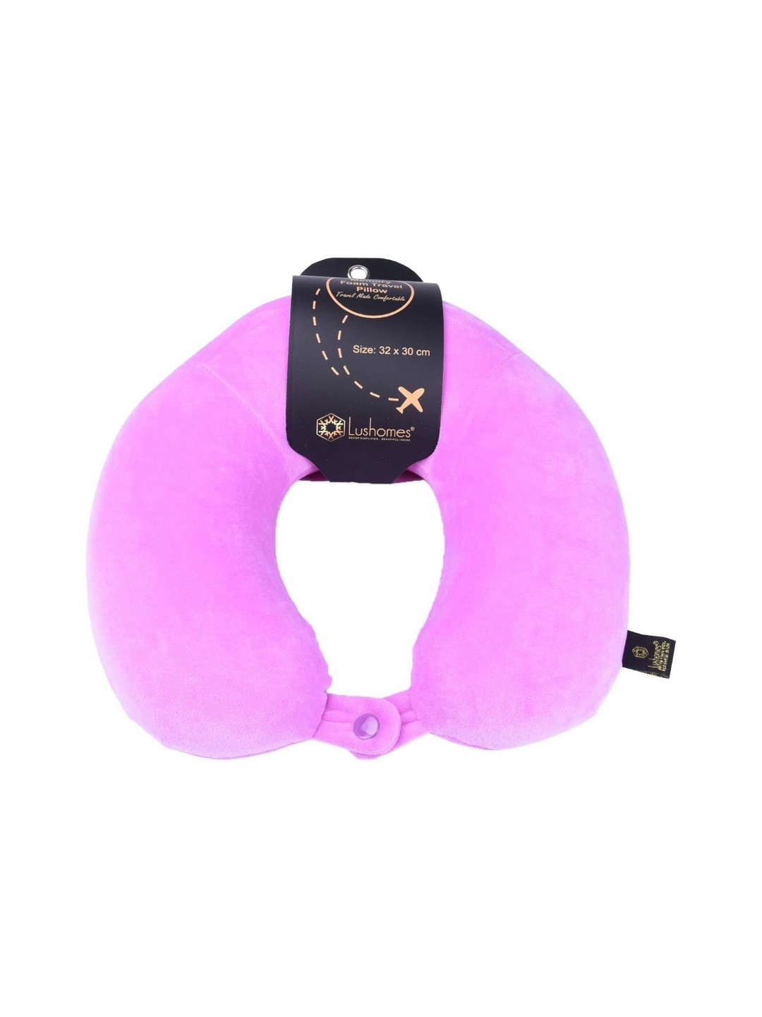 

Lushomes Travel Neck Pillow, Purple