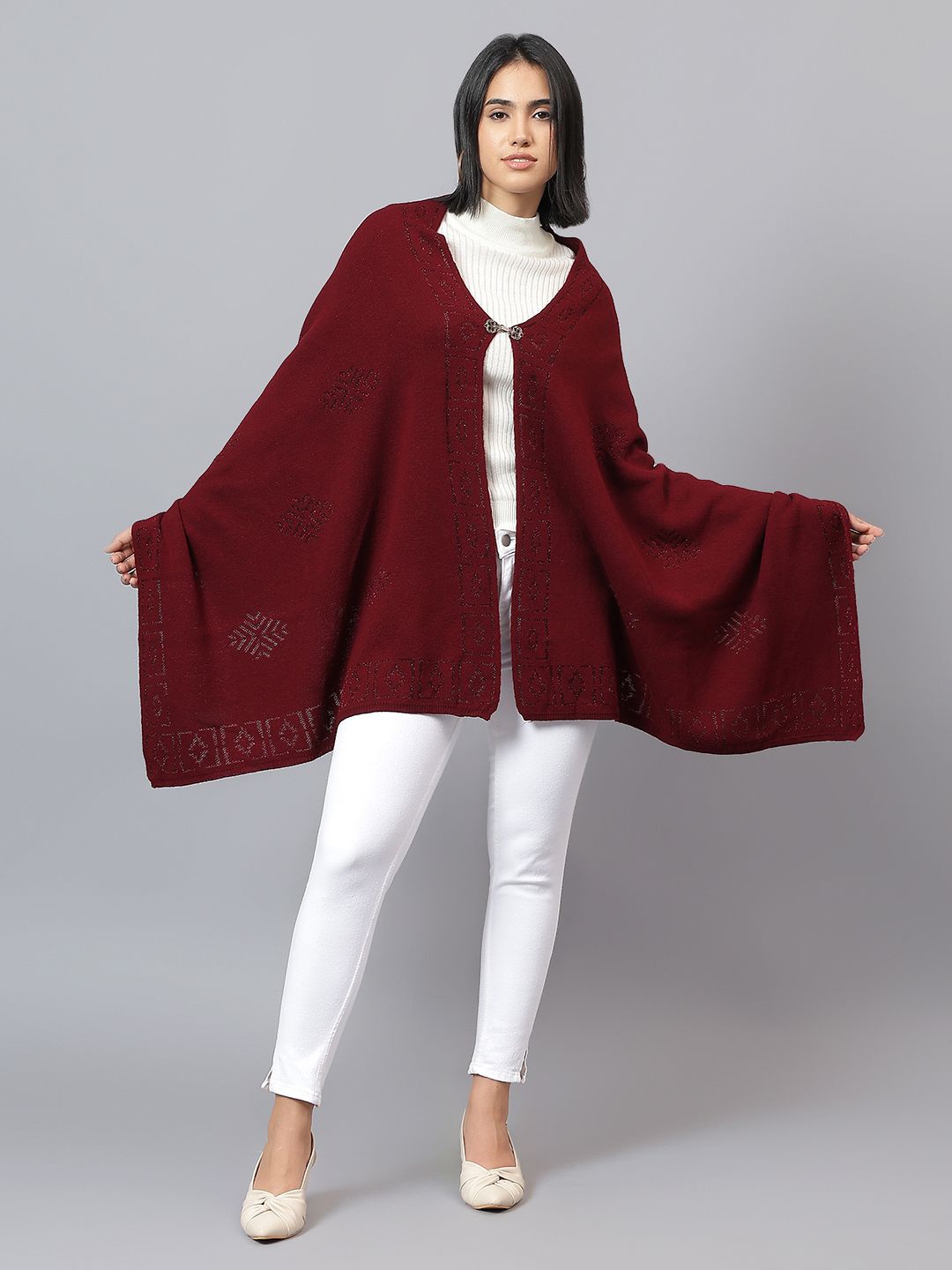 

Cantabil Women Stole, Maroon