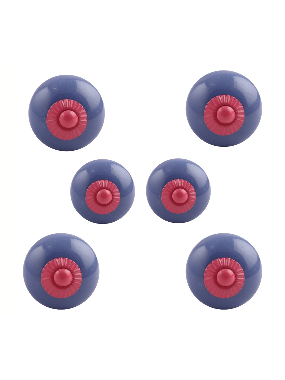 

Indianshelf 6-Pcs Blue Ceramic Knobs