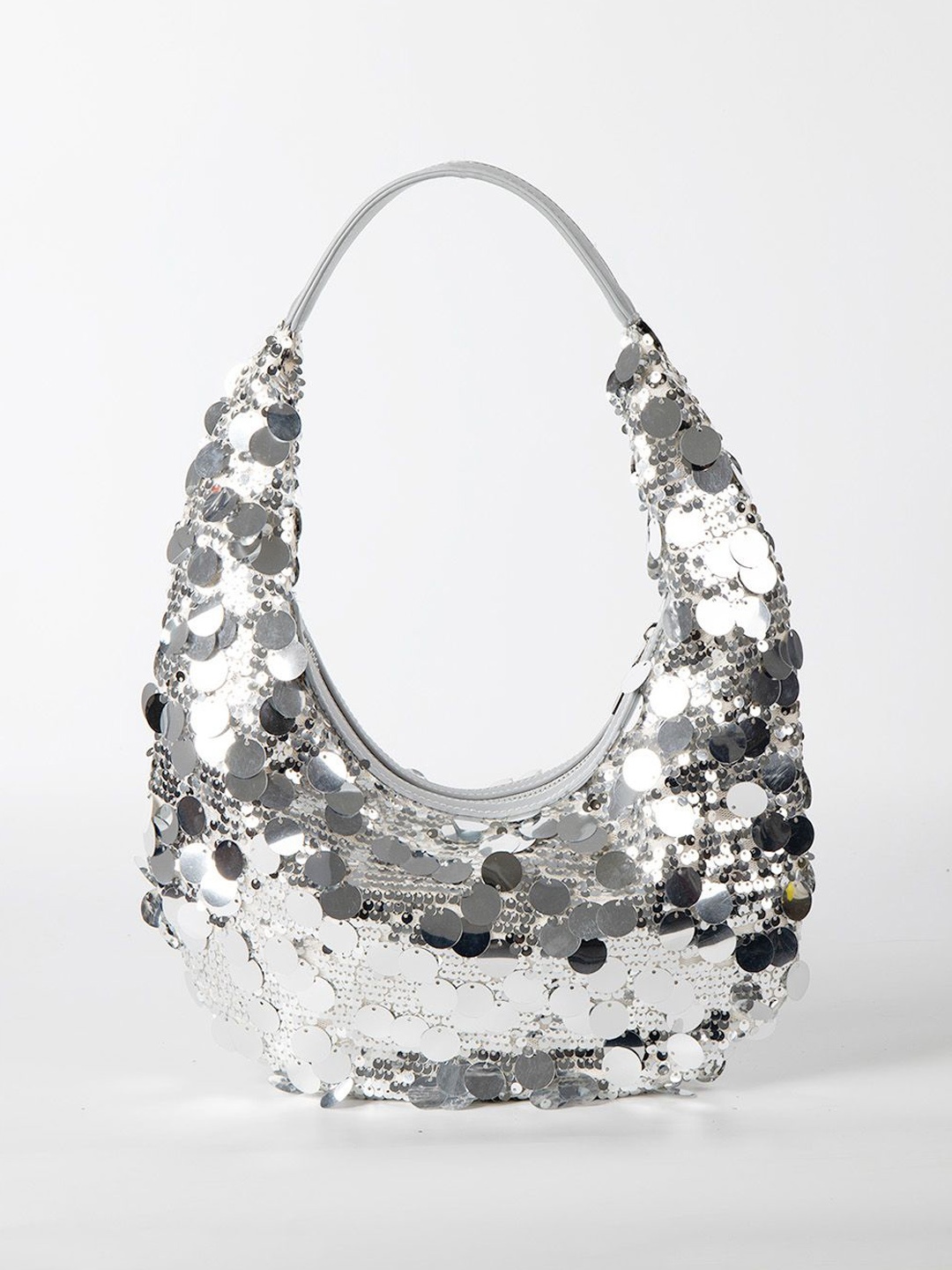 

RAVE Half Moon Hobo Bag, Silver